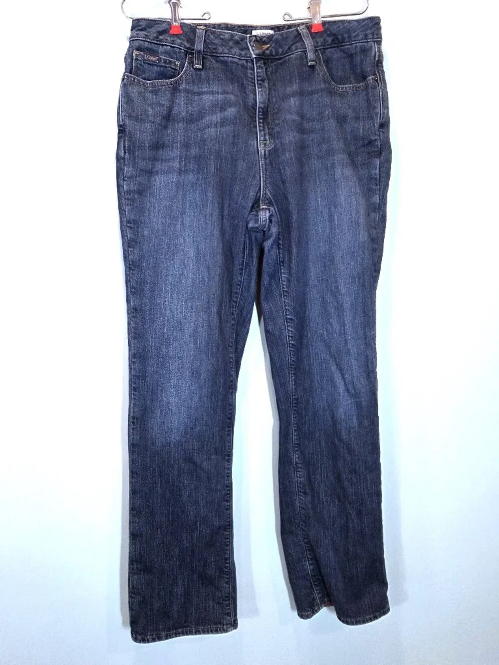 L.L. Bean Favorite Fit Flannel Lined Straight Leg Jeans Size 10R